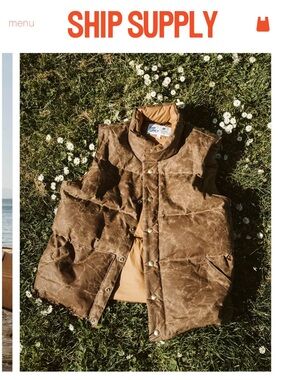 Ship Supply Beeswax Down Vest